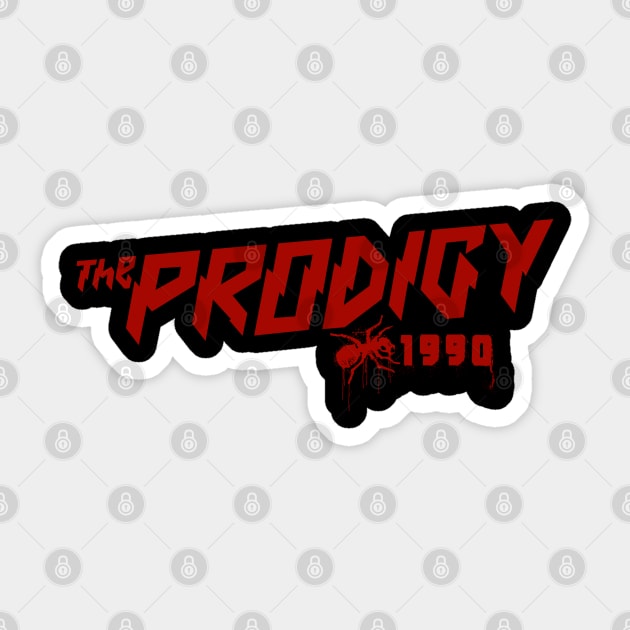 The Prodigy - Techno hardcore from the 90s red collector edition Sticker by BACK TO THE 90´S